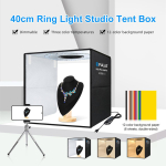 Φωτογραφικό Studio Box 40x40cm με LED Φωτισμό & 12 Backgrounds Puluz PU5041B - Image 9