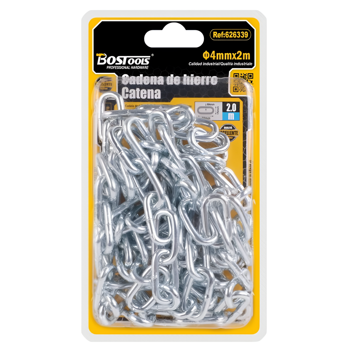 Γαλβανιζέ Αλυσίδα 4mm x 2m Bostools 626339