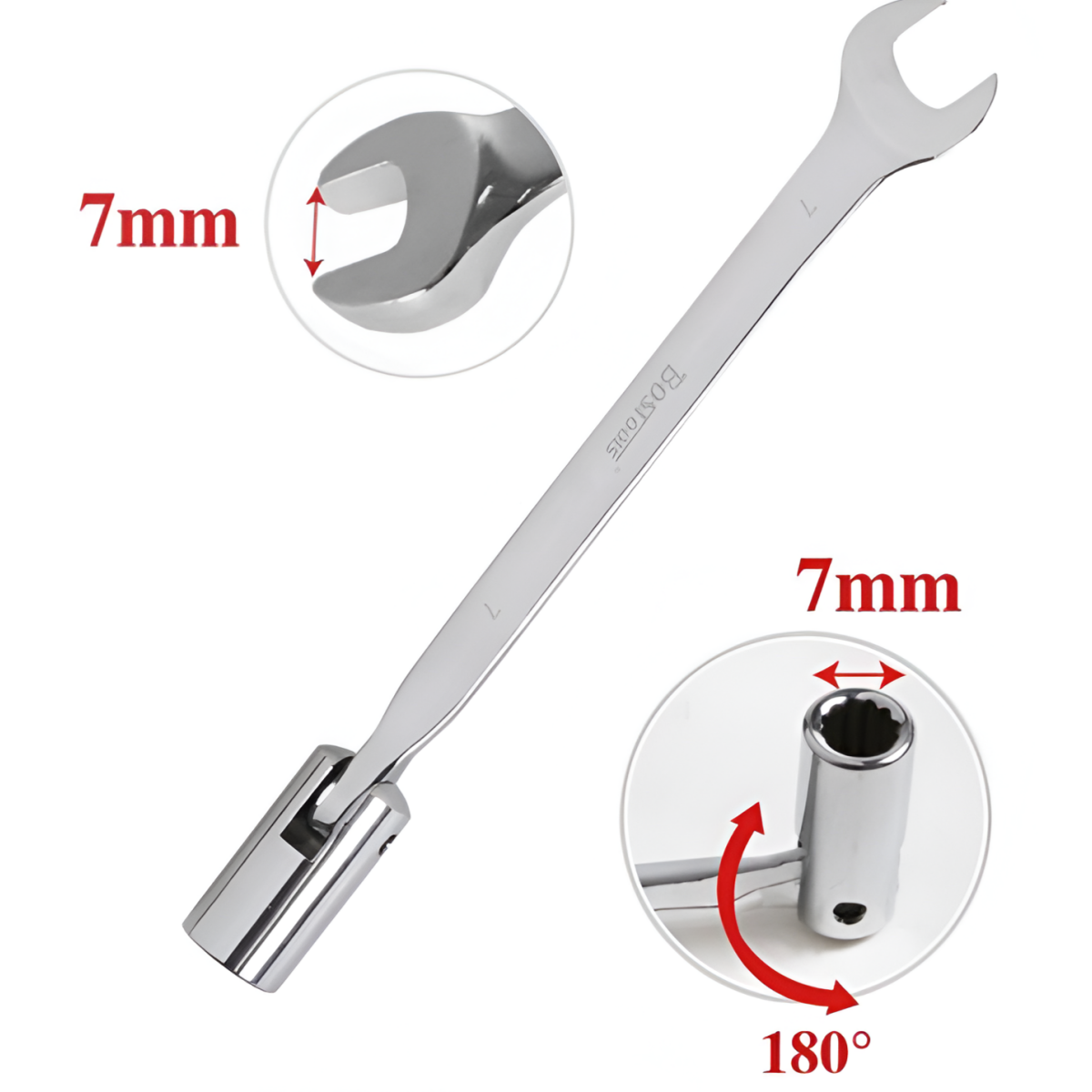 Γερμανοπολύγωνο Κλειδί Σπαστό 7mm Bostools 869246