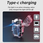 Ηλεκτρικός Αναπτήρας USB-C με LED Φακό & Καραμπίνερ SDS-29154 - Image 5
