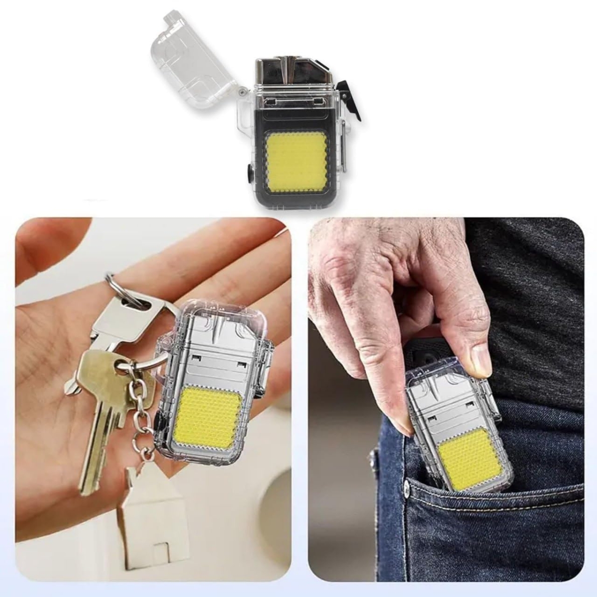 Ηλεκτρικός Αναπτήρας USB-C με LED Φακό & Καραμπίνερ SDS-29154 - Image 7