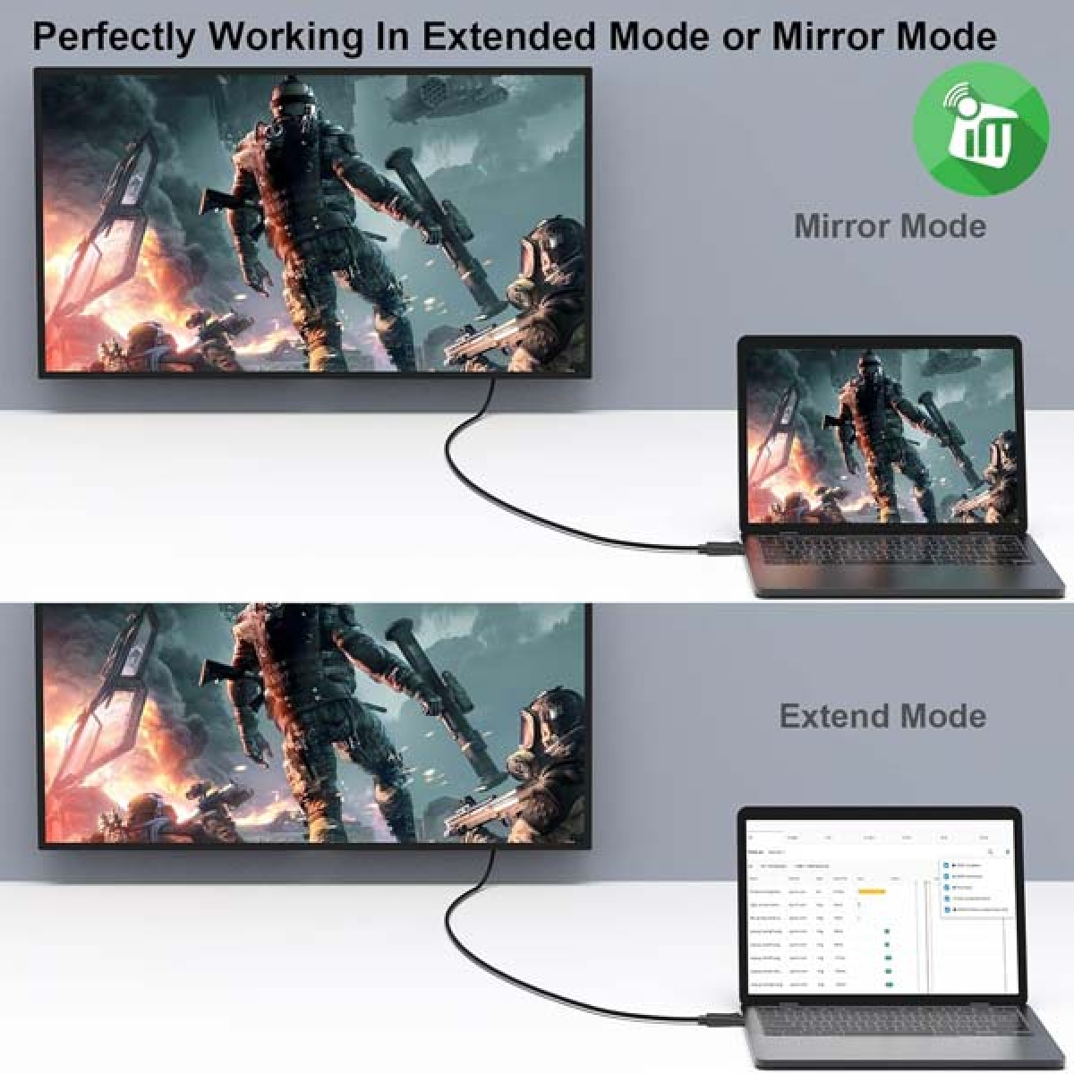 Καλώδιο DisplayPort Σε DisplayPort 4K 2m Onten OTN-DP102 - Image 4