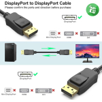Καλώδιο DisplayPort Σε DisplayPort 4K 2m Onten OTN-DP102 - Image 2