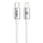 Καλώδιο Φόρτισης USB-C σε Lightning PD 30W 1m KLGO S-139 - Image 4