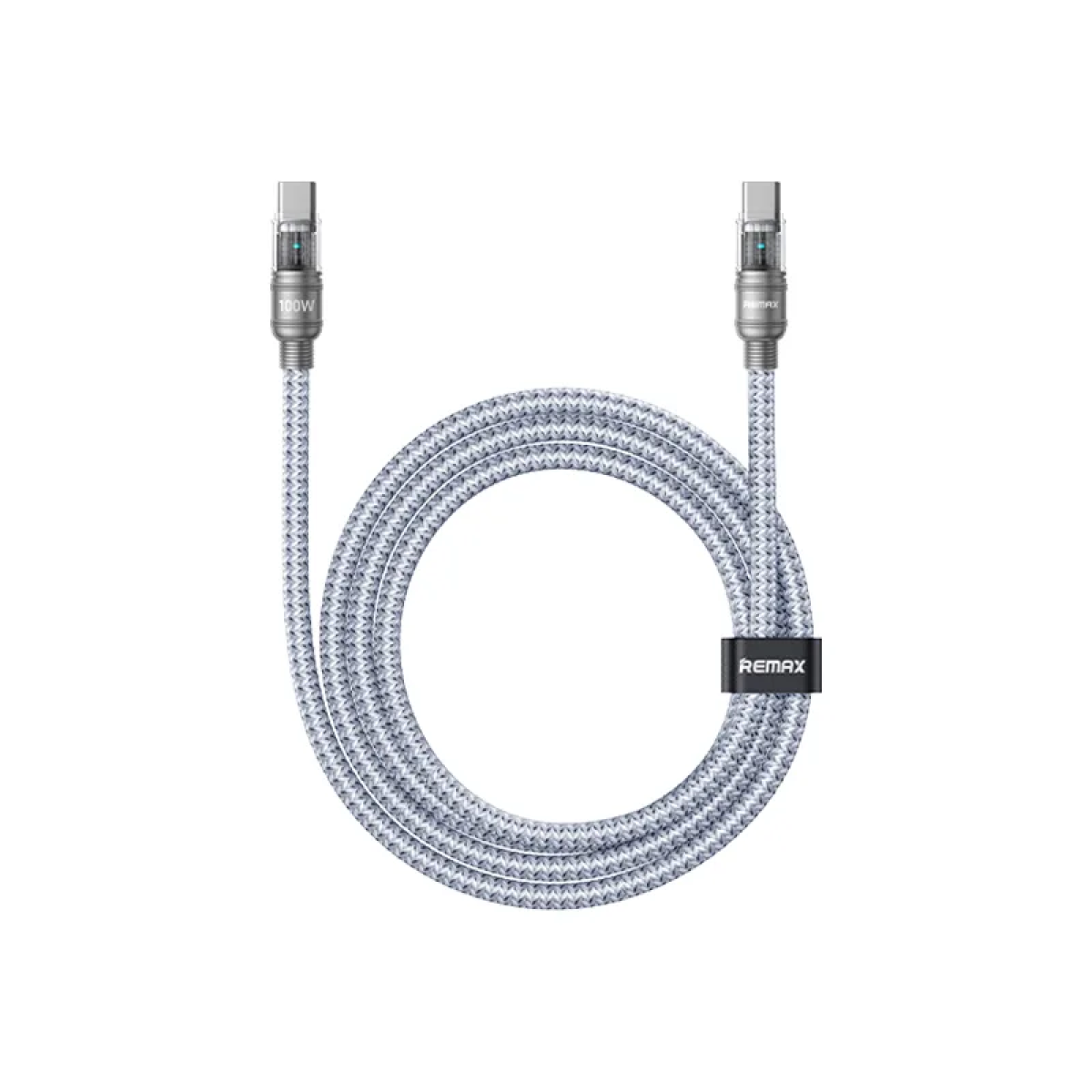 Καλώδιο Φόρτισης USB-C σε USB-C 100W με LED Remax CB29 - Image 2