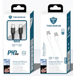 Καλώδιο Φόρτισης USB-C σε USB-C 60W 1m Technovo TN-D054 - Image 3