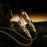 Καλώδιο Φόρτισης USB Type-C Σε Type-C 240W Με LED Φακό Και Αναπτήρα 1.2m Remax CB21 - Image 3