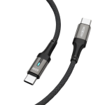 Καλώδιο Φόρτισης USB Type-C Σε Type-C 60W Με Smart Power Off 1m Moxom MX-CB376