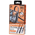 Καλώδιο Φόρτισης USB Type-C Σε Type-C PD 240W Με Βάση Κινητού 1.2m Remax CB53 - Image 3