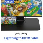 Καλώδιο Lightning Σε HDMI Full HD 1080p 2m Onten OTN-7577 - Image 3