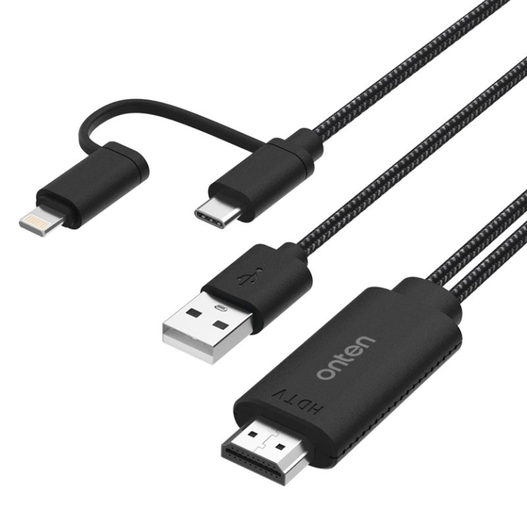Καλώδιο Lightning / USB-C Σε HDMI 2K 1.8m Onten OTN-7537T