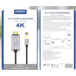 Καλώδιο Mini DisplayPort Σε HDMI 4K 60Hz 1.8m Onten OTN-5130B - Image 3