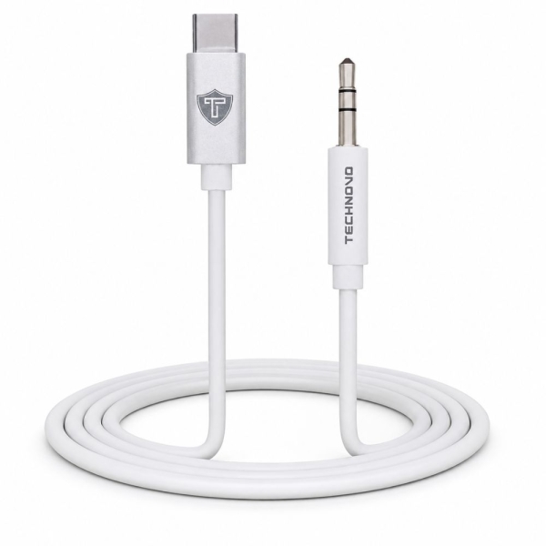Καλώδιο Type-C σε AUX 3.5mm Technovo 1.2m Λευκό TN-MD14