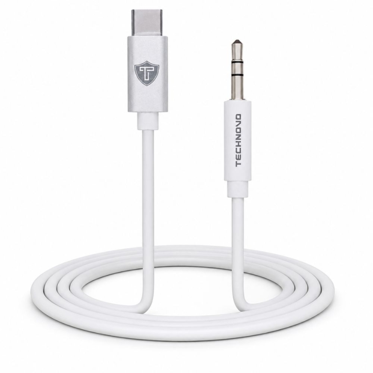 Καλώδιο Type-C σε AUX 3.5mm Technovo 1.2m Λευκό TN-MD14