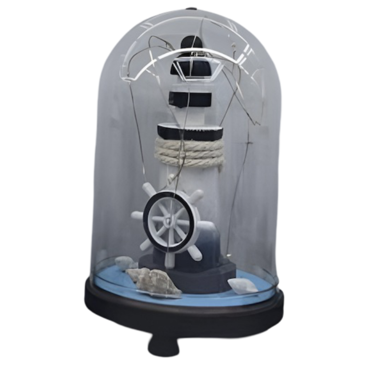 Καλοκαιρινό Διακοσμητικό σε Γυάλινο Θόλο με LED Φωτισμό A-005-2ABCD - Image 4