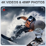 Κάμερα Χειρός 4K Με Περιστρεφόμενο Φακό Και Οθόνη Αφής Andowl GC3 - Image 2
