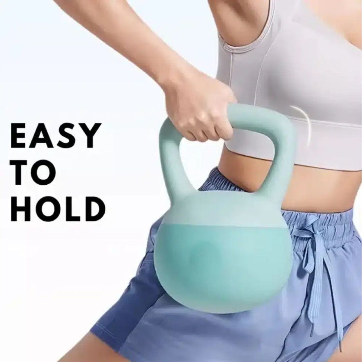 Kettlebell 5kg με Επένδυση Βινυλίου και Αντιολισθητική Λαβή για Προπόνηση με Δώρο Γάντια