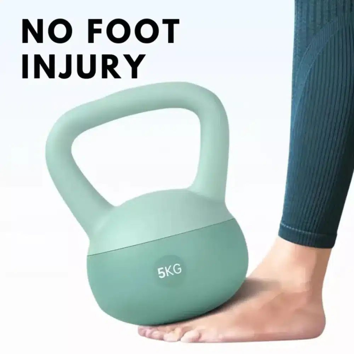 Kettlebell 5kg με Επένδυση Βινυλίου και Αντιολισθητική Λαβή για Προπόνηση με Δώρο Γάντια