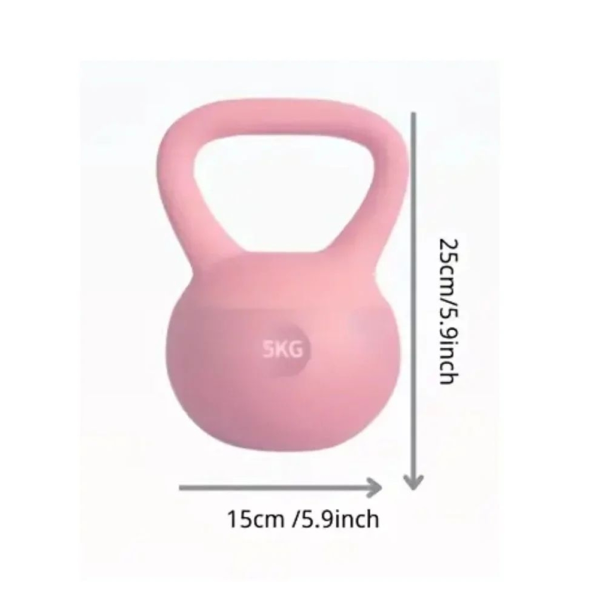 Kettlebell 5kg με Επένδυση Βινυλίου και Αντιολισθητική Λαβή για Προπόνηση με Δώρο Γάντια