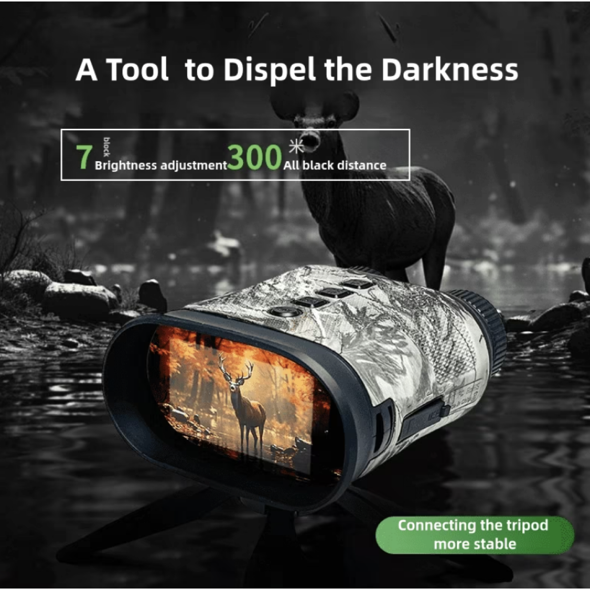 Κιάλια Νυχτερινής Όρασης 4K WiFi Με Οθόνη 3.5" Και Zoom 8X - Image 4