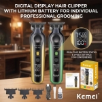 Κουρευτική Μηχανή Kemei KM-1583 με LED Οθόνη