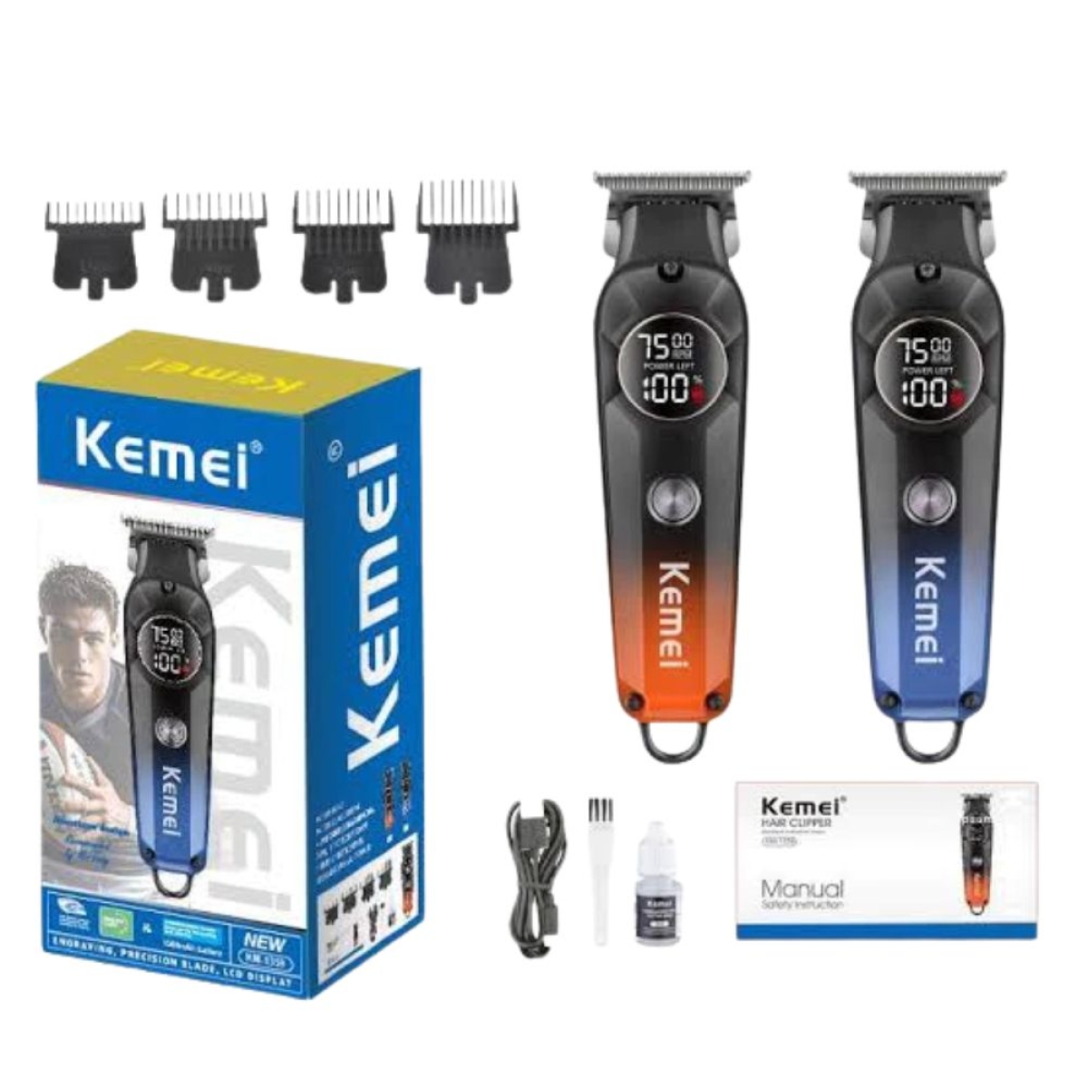 Κουρευτική Μηχανή Kemei KM-1359 7500RPM με LED