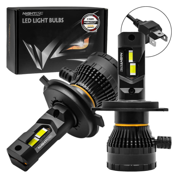 Λάμπες Αυτοκινήτου LED 200W 40000LM 6500K IP68 Canbus 9-32V 2τμχ NightEYE A315-S26-H4