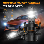 Λάμπες Αυτοκινήτου LED 200W 40000LM 6500K IP68 Canbus 9-32V 2τμχ NightEYE A315-S26-H7 - Image 3