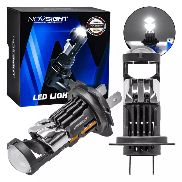 Λάμπες Αυτοκινήτου LED H7 Με Προτζέκτορα 80W 20000LM 6500K IP68 Novsight A500 T19