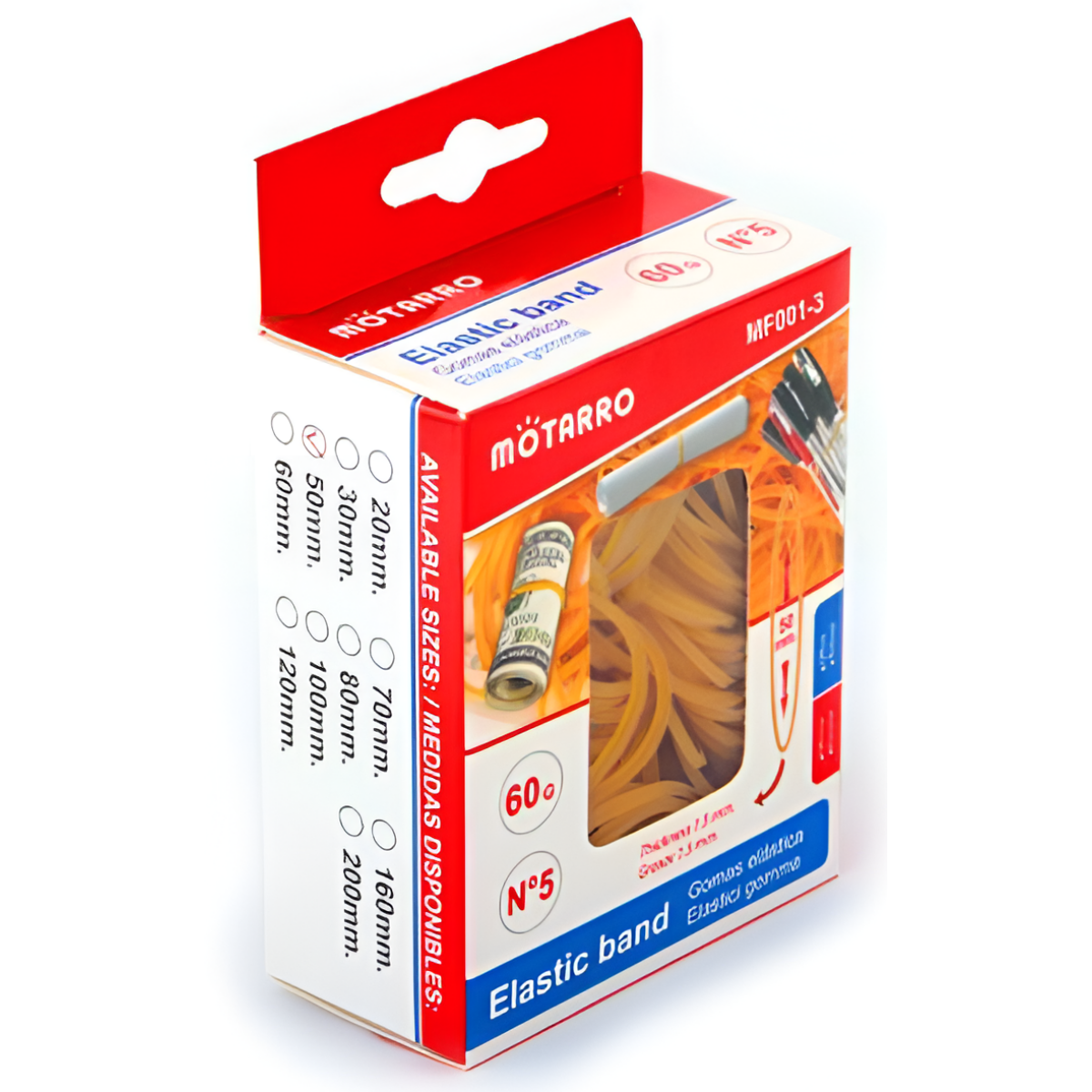 Λαστιχάκια Νο5 50x1.5mm 60g Motarro MF001-3