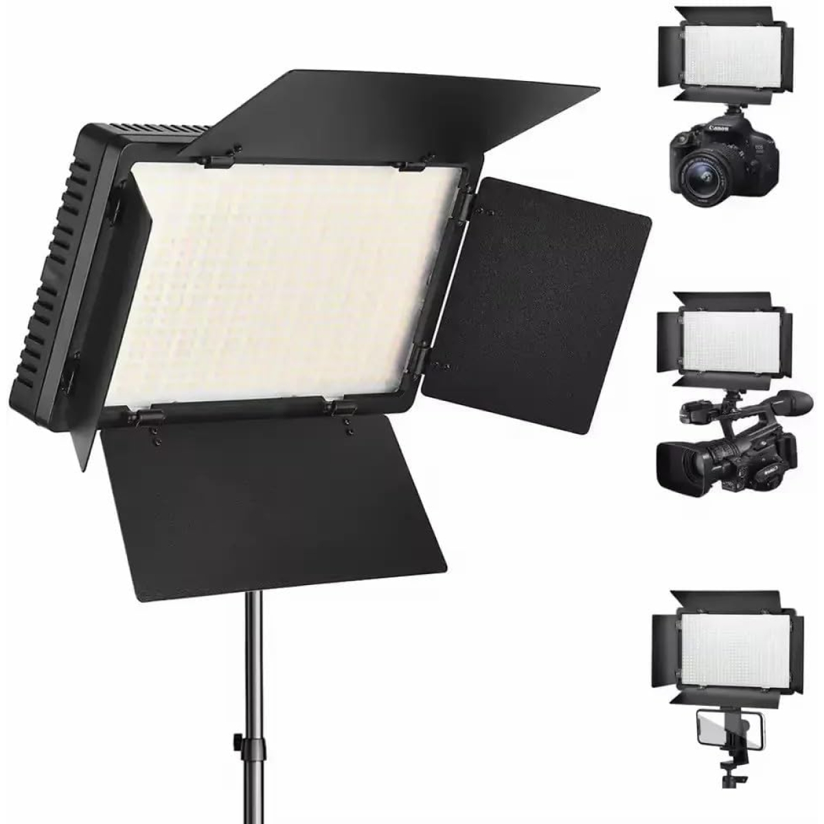 LED RGB Studio Φωτιστικό 600 LED 40W με Τηλεχειριστήριο - Image 2