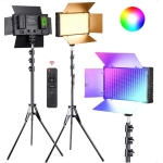 LED RGB Studio Φωτιστικό 800 LED 60W με Τηλεχειριστήριο - Image 2