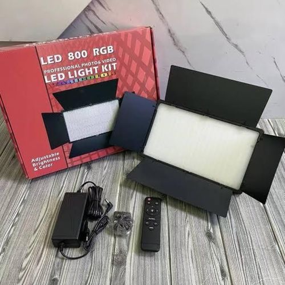 LED RGB Studio Φωτιστικό 800 LED 60W με Τηλεχειριστήριο - Image 5