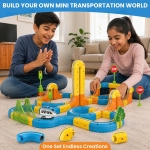 Μαγνητική Πίστα Τρένου DIY Magnetic Track 108 Τεμαχίων - Image 9