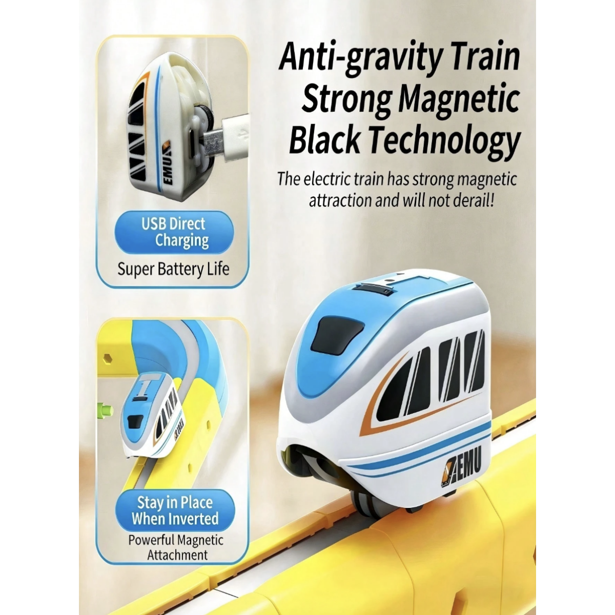 Μαγνητική Πίστα Τρένου DIY Magnetic Track 55 Τεμαχίων - Image 5