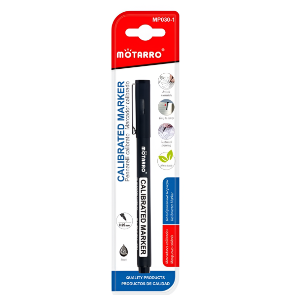 Μαρκαδόρος Σχεδίασης 0.05mm Μαύρος Motarro MP030-1
