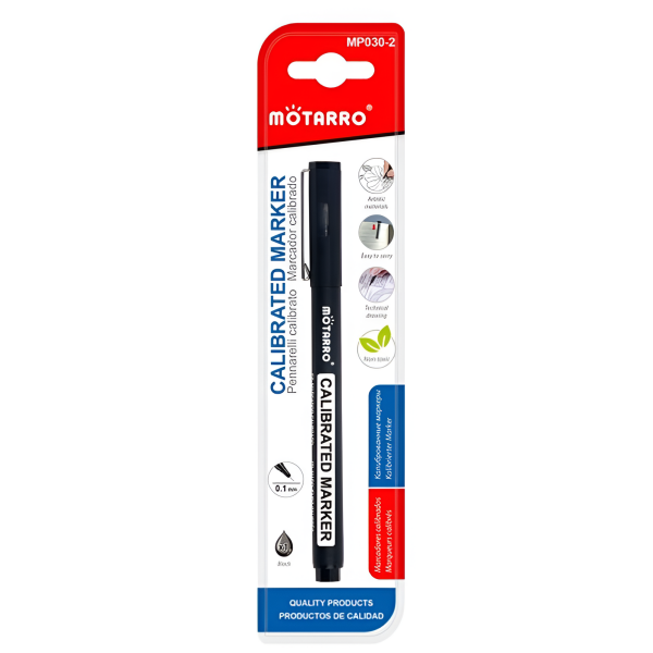 Μαρκαδόρος Σχεδίασης 0.1mm Μαύρος Motarro MP030-2