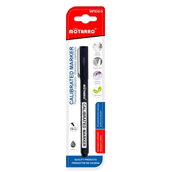 Μαρκαδόρος Σχεδίασης 1.0mm Μαύρος Motarro MP030-9