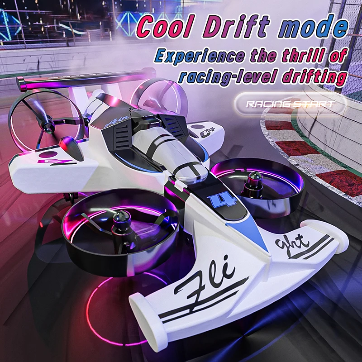 Mini Drone 2 σε 1 Air & Land RC με Κάμερα, Χειριστήριο 2.4GHz & Drift Mode CZ04 - Image 5