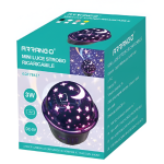 Μίνι Επαναφορτιζόμενο LED Φωτιστικό Disco με Μουσική και Μαγνητική Βάση Arrango AQF76427 - Image 2