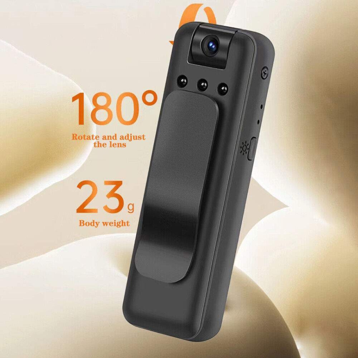 Μίνι Φορητή WiFi Κάμερα 1080P Επαναφορτιζόμενη με Κλιπ & Υποδοχή TF Card - Image 2
