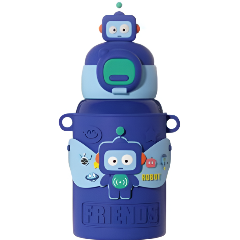 Παιδικό Θερμός Vacuum 500ml Robot με Καλαμάκι SDS-27190