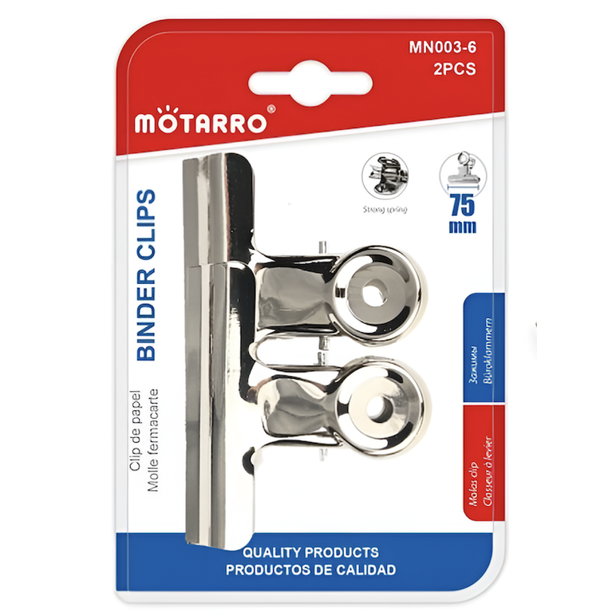 Πιάστρες Κλιπ 75mm Σετ 2 Τεμαχίων Motarro MN003-6