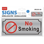 Πινακίδα Αλουμινίου No Smoking Αυτοκόλλητη Motarro MU333-26 - Image 3