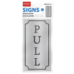 Πινακίδα Αλουμινίου PULL Αυτοκόλλητη 90x200mm Motarro MU333-24 - Image 3
