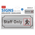 Πινακίδα Αλουμινίου Staff Only Αυτοκόλλητη Motarro MU333-27 - Image 3