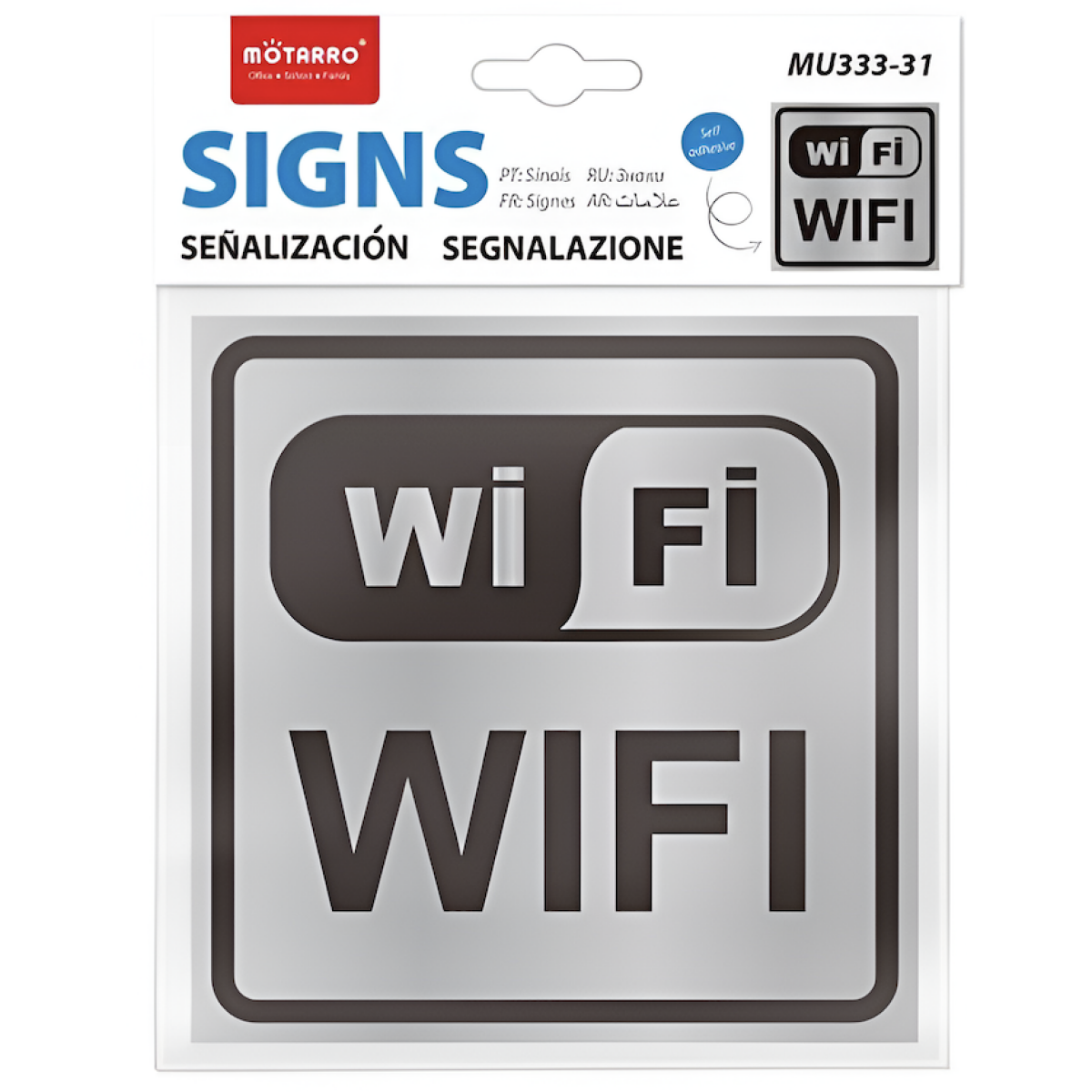 Πινακίδα Αλουμινίου WiFi Αυτοκόλλητη Motarro MU333-31 - Image 3