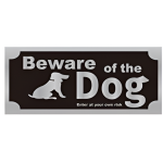 Πινακίδα Σήμανσης "Beware of the Dog" Αλουμινίου 200x90mm Motarro MU333-45