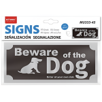 Πινακίδα Σήμανσης "Beware of the Dog" Αλουμινίου 200x90mm Motarro MU333-45 - Image 3