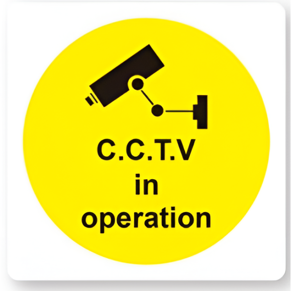 Πινακίδα Σήμανσης CCTV PVC 15x15cm Αδιάβροχη Motarro MU333-7
